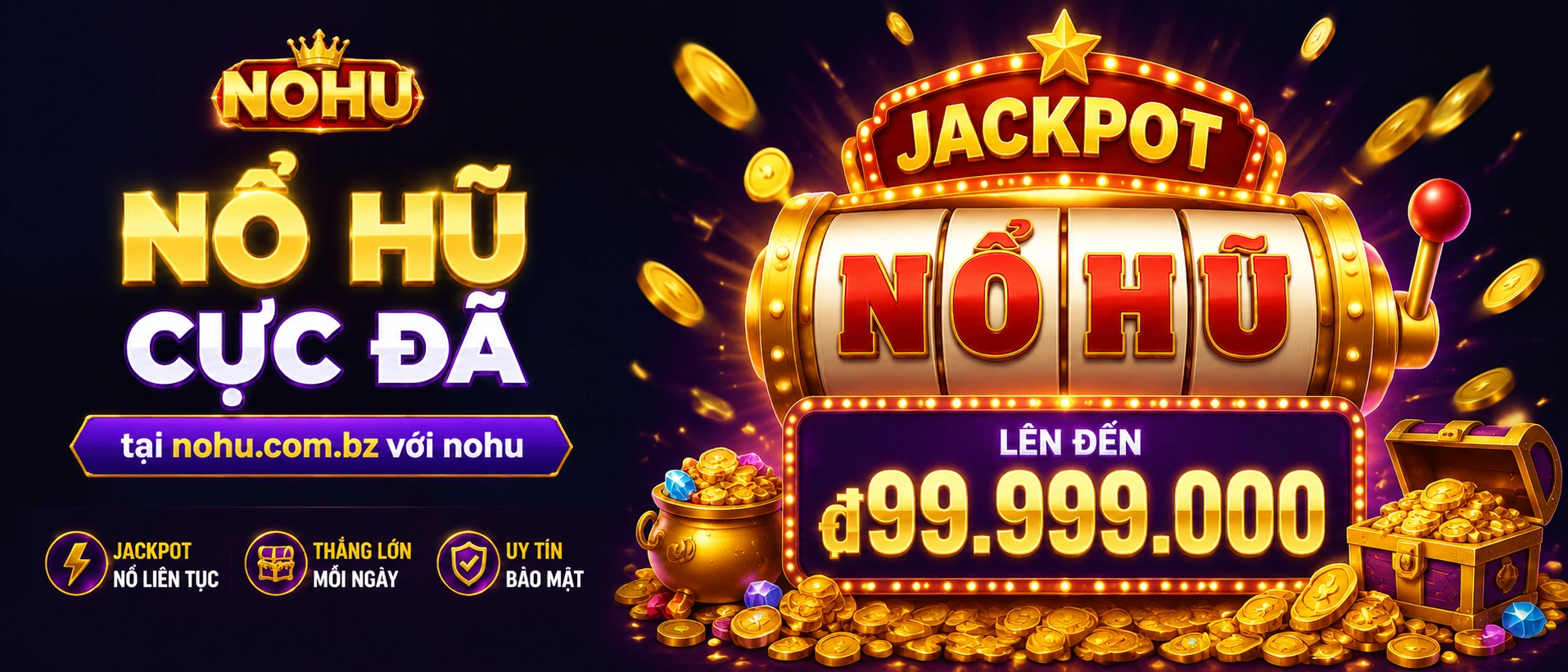 Crazy777 tại nohu.com.bz – Nổ hũ, casino, bắn cá banner