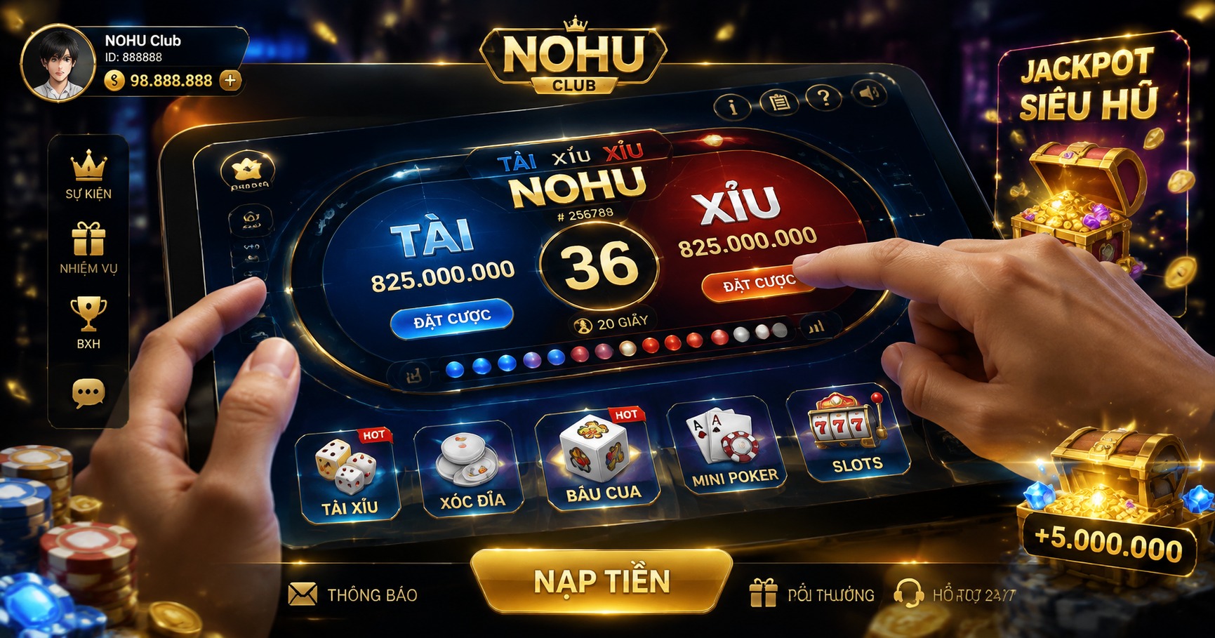 Trò chơi nohu club – Trải nghiệm đỉnh cao trong thế giới game đổi thưởng - image 2